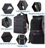 JUMO 17 inch Travel Laptop Backpack,Business Anti Theft Slim Durable Laptops Backpack USB