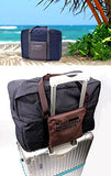 CAREMORE Unisex's Lightweight Foldable Waterproof Duffel Travel Bag Luggage Bag Large Capacity Brown