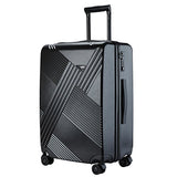 TPRC 3 Piece "Percy Collection" Premium 8-Wheel Luggage Set with TSA Lock System Includes 28" Suitcase, 24" Upright, and 20" Carry-On, Black Color Option