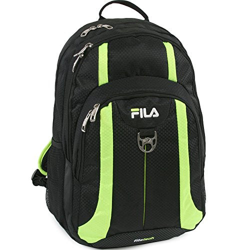 Fila Edge School Computer Tablet Bk Bag Bkpk, Black/Lime