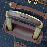 London Fog Kensington II 20" Expandable Spinner Carry On, Navy Window Pane