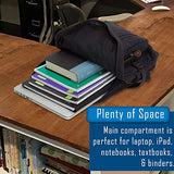 Star of Life Medical Logo Army Sport Heavyweight Canvas Backpack Bag in Black & Red, Small