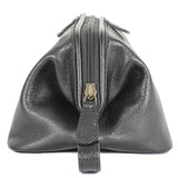 Carlucci Elite Leather Toiletry Kit - Black