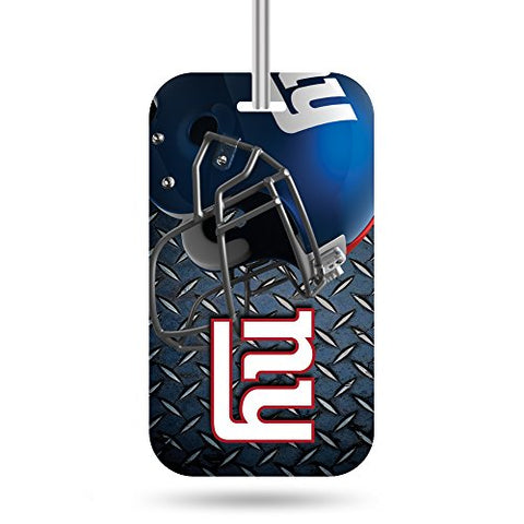 Nfl New York Giants  Crystal View Team Luggage Tag, Steel Blue, 7.5-Inches By 3-Inches By 0.5-Inch
