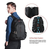 Crossgear Laptop Backpack With Combination Lock- Fits Most 15.6 Inch Laptops And Tablets Cr-9001Bk