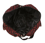 Jenni Chan Signature Soft Gym Duffel, Black/Red, One Size