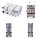 Unitravel Aluminum Frame Hardside Luggage Vintage Travel Suitcase Spinner Wheels TSA
