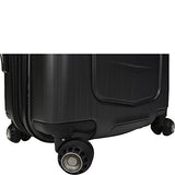 Traveler’S Choice Silverwood Polycarbonate Hardside Expandable Spinner Luggage Case - Brush Metal
