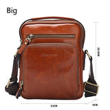 Bison Denim Stylish Soft Leather Bags For Men, Sling Pack Backpacks,Crossbody Multipurpose