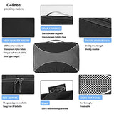 G4Free Packing Cubes 6pcs Set Travel Accessories Organizers Versatile Travel Packing Bags(Black)