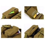 Tactical Military Daypack Sling Chest Pack Bag Molle Laptop Backpack Large Crossbody Bag (ACU camo)