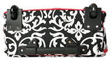 Tredy Flyer 16" Computer/Laptop Briefcase Rolling Padded Bag Case Wheel Pink Damask