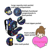 Bansusu Colorful Fish Prints Toddler School Backpack Book Bag for Preschool Girls Boys Rucksack Bookbag