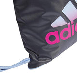 adidas Unisex Burst Sackpack, Onix/Glow Blue/Shock Pink, ONE SIZE