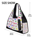 Duffel Bag Paw Prints Shoulder Yoga Gym Tote Bags Sports Bag for Men Boys