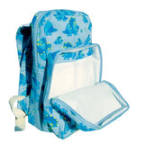 Ecogear Ecozoo Dually Dino Print Lunch Tote, Blue, One Size
