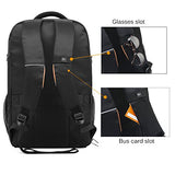 POSO Laptop Travel Backpack 17.3 Inch Computer Bag with USB Port Business Rucksack Hiking