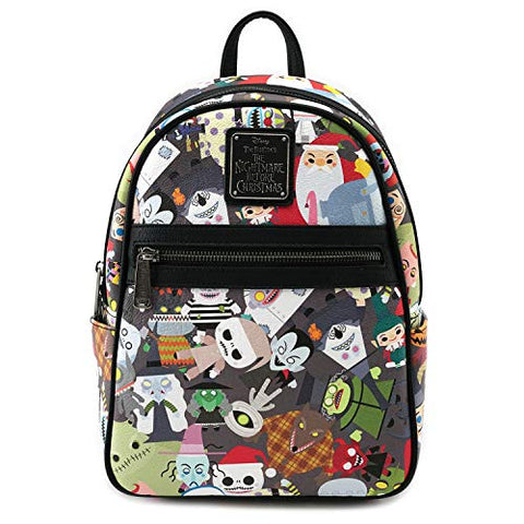 Loungefly x Nightmare Before Christmas Chibi Character Mini Backpack (One Size, Multi)