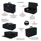 Gator Cases Padded Nylon Dual Carry Tote Bag for Transporting (2) LCD Screens, Monitors and TVs Between 19" - 24"; (G-LCD-TOTE-SMX2)