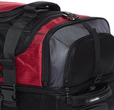 Amazonbasics Ripstop Wheeled Duffel, Red
