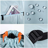 Drawstring Backpack String Bag Sackpack Cinch Water Resistant Nylon for Gym Shopping Sport Yoga by WANDF (Blue 6033)