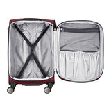 Delsey Luggage Titanium Soft Expandable 21 Inch Spinner, Black Cherry