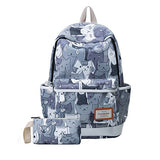 ABage Women's School Backpack Set Patterned Lightweight Book Bag Laptop Backpacks, A6