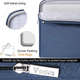 Voova Laptop Shoulder Bag,Slim Portable Sleeve Carrying Case with Strap Compatible with 17 17.3 Inch Computer/Notebook/MacBook Pro 17" / New Razer Blade Pro 17 / Asus Acer Hp for Men Women, Blue
