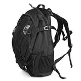 OASIS LAND 30L Outdoor Bag Climbing Rucksack Backpack Camouflage Bag for Camping Trekking Hiking,Black