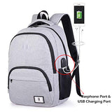 2-FNS Classical Oxford Laptop Backpack for School, Boys Girls Bookbags for High School College with