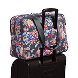 Vera Bradley Iconic Deluxe Weekender Travel Bag, Signature Cotton, pretty Posies