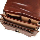 Tuscany Leather Eric Leather Crossbody Bag Honey Leather Bags For Men