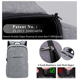 Kopack Slim Business Laptop Backpacks Anti Thief Tear / Water Resistant Travel Bag Fits Up To 15