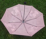 Finex Hello Kitty Pink Manual Tri-Fold Folding Compact Travel Rain Umbrella Uv Protection Strong