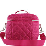 Bebe Women'S Gigi Reusable Insulated Lunch Box Tote Bag Casual Daypack, Wine, One Size