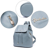 Bostanten Women'S Leather Backpack Purse Travel School Bag Casual Mini Daypack Newblue