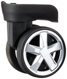 Amazon Basics Replacement Wheels for Amazon Basics Hardshell Luggage - Pack of 4, One Size, Black