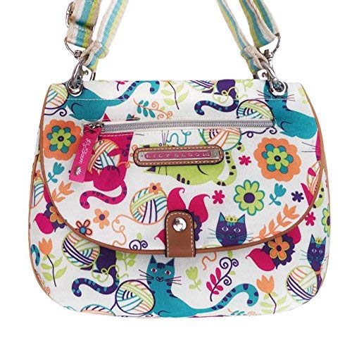 Lily Bloom QUINN CONVERTIBLE Crossbody Bag, Feline Fun, Eco Friendly