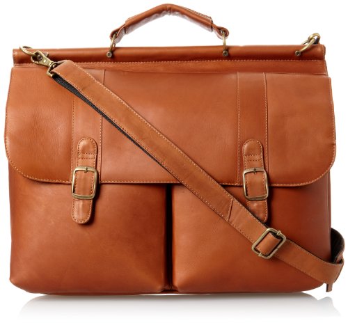 David King & Co. Dowel Laptop Briefcase, Tan, One Size