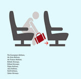 Boardingblue Personal Item under seat for the airlines of American, Frontier, Spirit, (Beige)