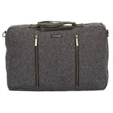 Hook And Albert Melange Fabric 3-Way Carryall, Grey (Grey)