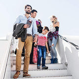 Slopehill Passport Holder RFID Blocking Travel Passport Wallet with Removable Wristlet Strap 9 Inches, Grey