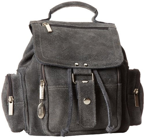David King & Co. Mid Size Top Handle Backpack Distressed, Grey, One Size