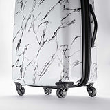 American Tourister Moonlight Hardside Expandable Luggage with Spinner Wheels, Marble, 2-Piece Set (21/24)