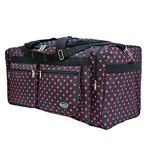 Black Pink Polka Dots Tote Bag