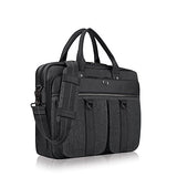 Solo Mercer 15.6 Inch Laptop Briefcase, Black/Grey