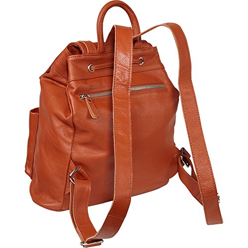 amerileather miles leather backpack Chief (#1514-0259) Two exterior zippered pockets Amerileather Miles Backpack (#1513-025) Red