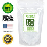 Keepie Factory Empty Lip Balm Containers - Fda Approved Non Toxic Bpa Free Made In Usa Diy Round