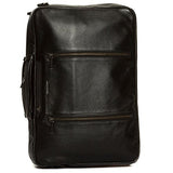 Hook And Albert Leather 3-Way Carryall, Black (Black)
