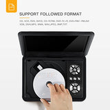 APEMAN 7.5'' Portable DVD Player for Kids and Car Swivel Screen Support SD Card USB CD DVD with AV Input/Output and Earphone Port 4 Hours Built in Rechargeable Battery